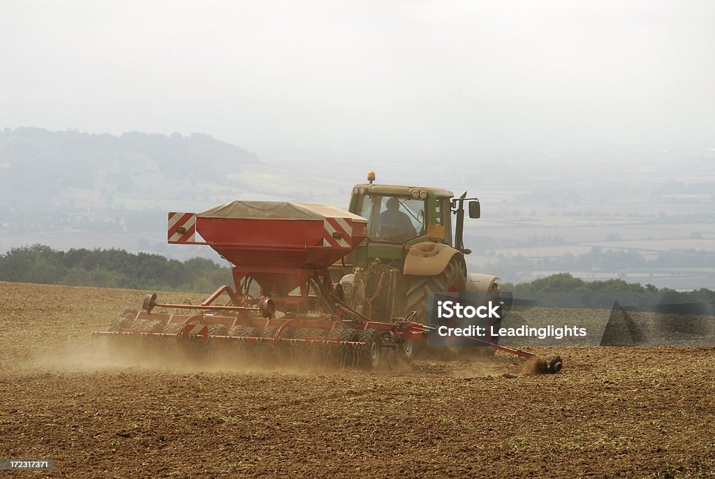 Plantar la semilla, Bredon Hill - Foto de stock de Taladro libre de derechos