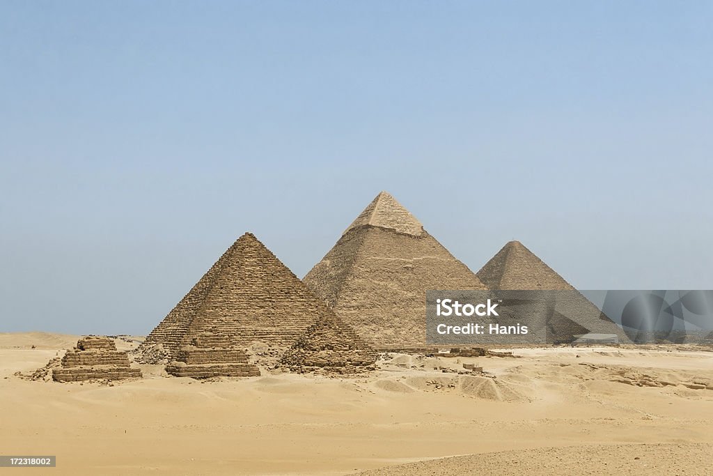 Pyramiden von Gizeh - Lizenzfrei Alt Stock-Foto