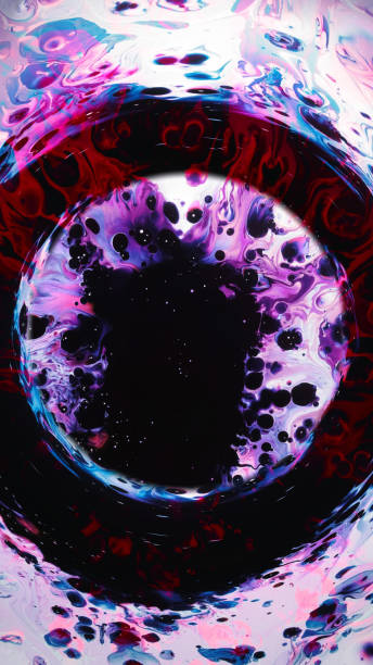 istock Watercolor spatters color portal splash circle 1723184237