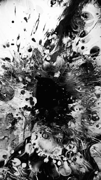 istock Grunge splash wet swirls dark fluid spots flowing 1723184247