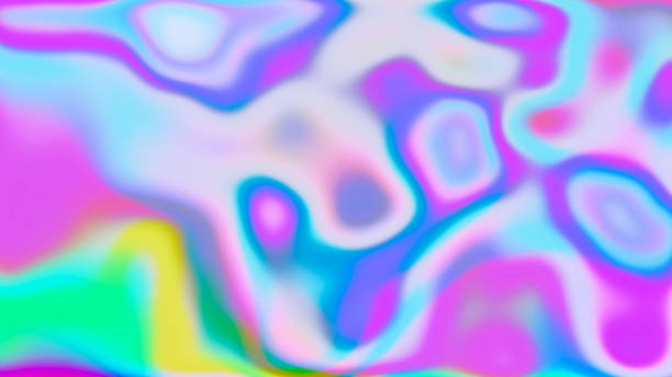 istock Iridescent background blur neon glow cyan pink 1723184264