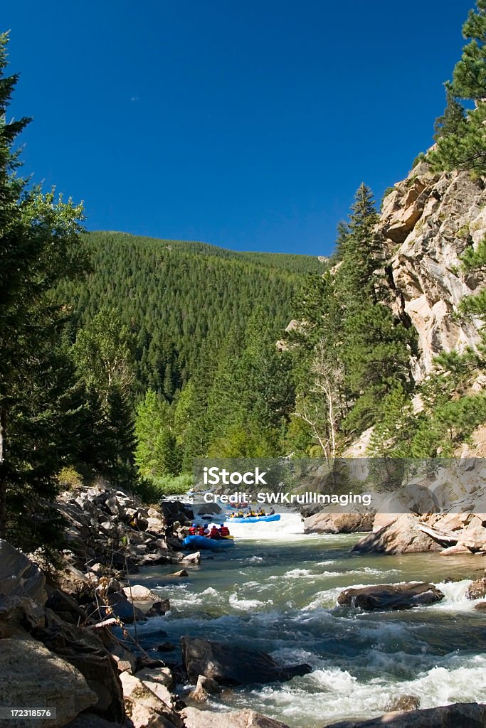 Rafting no Clear Creek, Colorado - Foto de stock de Rafting em Águas Selvagens royalty-free