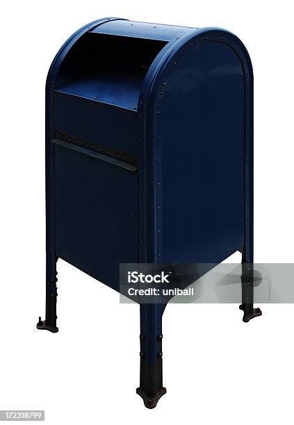 Leere Mail Box Clipping Path Stockfoto und mehr Bilder von Behälter - Behälter, Blau, Bogen - Architektonisches Detail