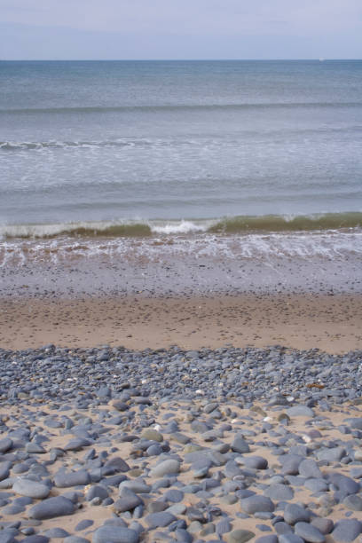 tranquil beach scenic stock photo