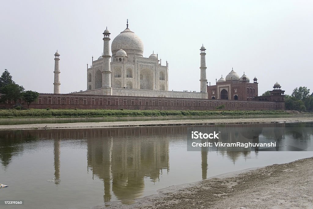 Taj Mahal a Agra, India asiatica monumenti storici sette meraviglie - Foto stock royalty-free di Agra