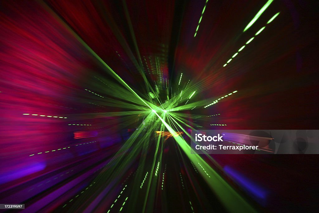 Raios Laser no túnel - Royalty-free Abstrato Foto de stock