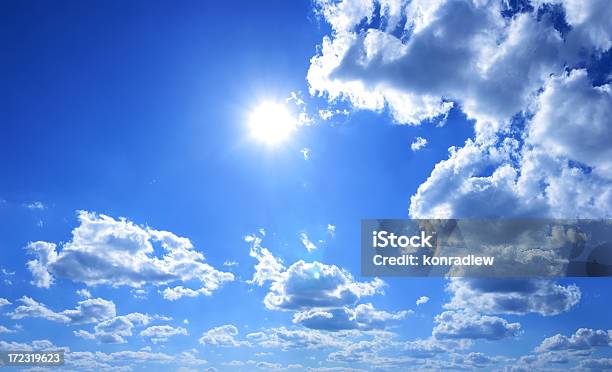 Xxxl Clear Blue Sky Panorama Stock Photo - Download Image Now - Clear Sky, Beauty, Blue