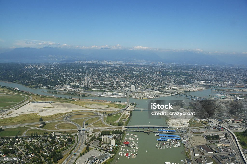 Widok z lotu ptaka na Vancouver - Zbiór zdjęć royalty-free (Bez ludzi)