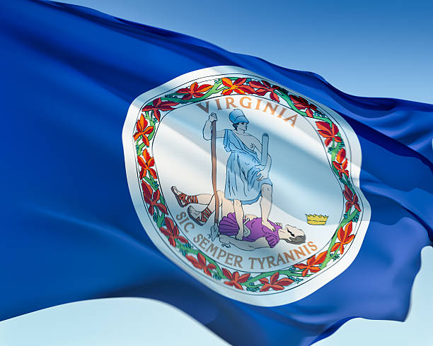 Bandeira da Virgínia - foto de acervo