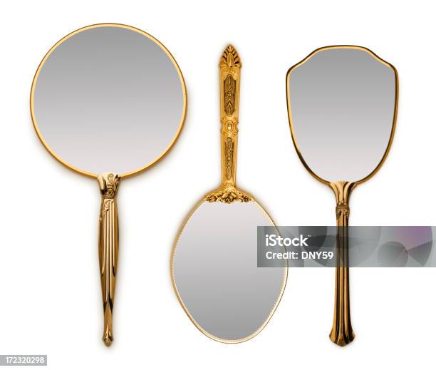 3 つのハンドミラー - 手鏡のストックフォトや画像を多数ご用意 - 手鏡, 鏡, カットアウト