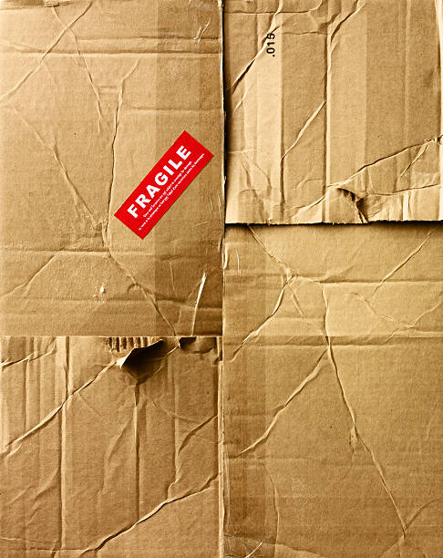 istock Still Life-Card Board Box Top Fragile Label 172320657