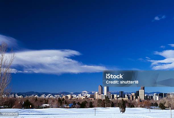 Foto de Denver No Inverno e mais fotos de stock de Azul - Azul, Branco, Brilhante - Luminosidade