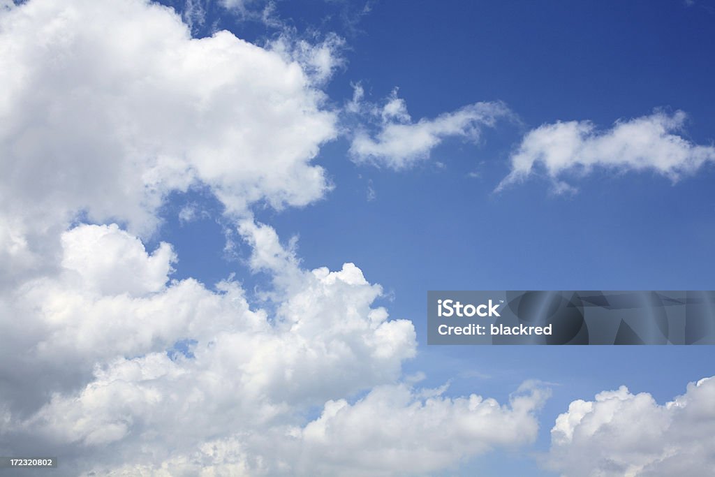 Cloudscape White puffy clouds with blue sky.Similar images - Arrangement Stock Photo