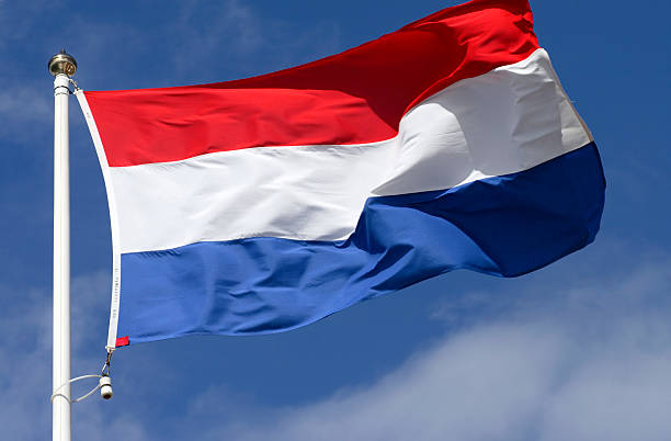 Flag of Luxembourg stock photo