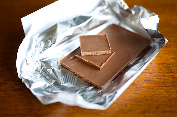 Milk Chocolate (with shallow depth of field) stock photo