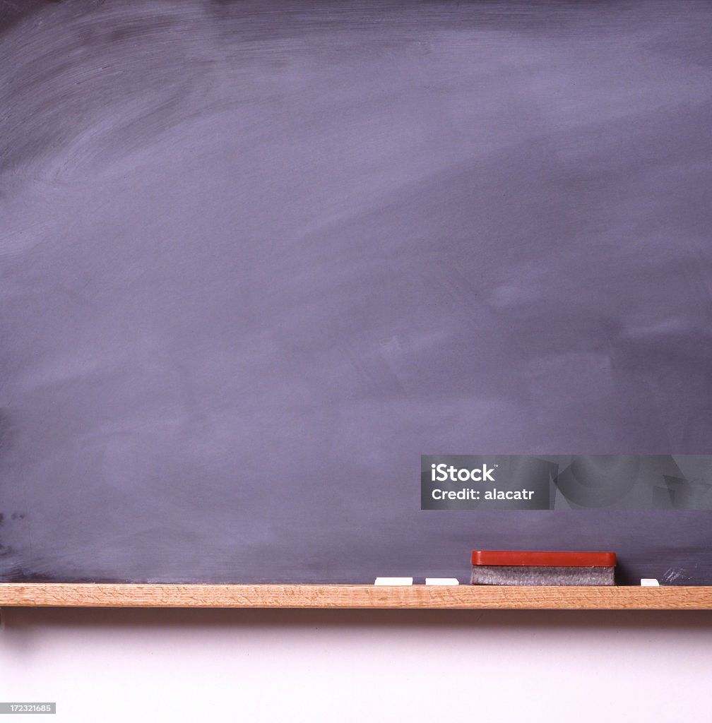 Vuoto Chalkboard - Foto stock royalty-free di Composizione verticale