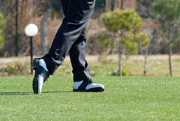 istock Golf ball after the swing. 172321698