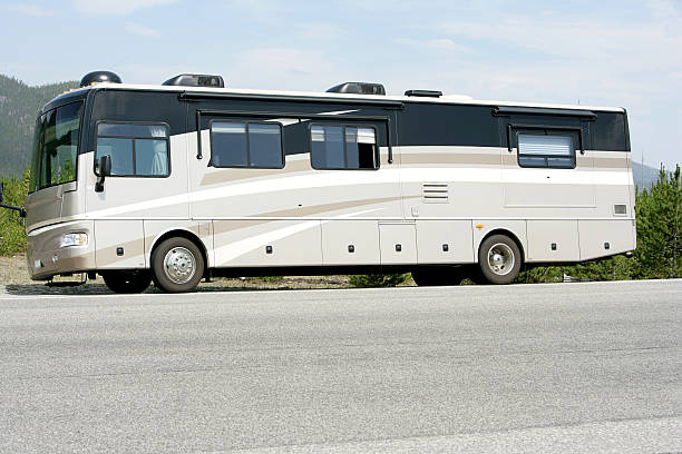 istock Recreational Vehicle RV In the Mountains 172321798