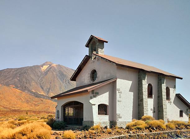 The small chapel in Parque Nacional de Teide is dedicated to Virgen de las Nieves, Our Lady of the Snows. Other than that, it just sits there and is locked up tight