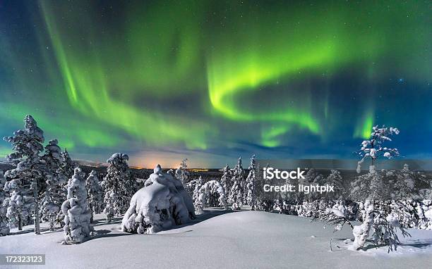 Aurora Borealis Stockfoto und mehr Bilder von Finnland - Finnland, Winter, Nordlicht