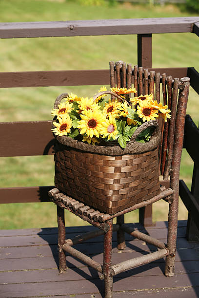 istock flowers in a basket 172323325