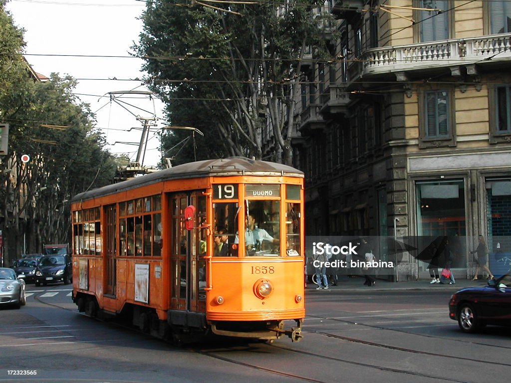 tram in milan tram in milan.Milan shots: Milan Stock Photo