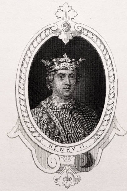 ilustrações, clipart, desenhos animados e ícones de rei henry ii - crown king illustration and painting engraving