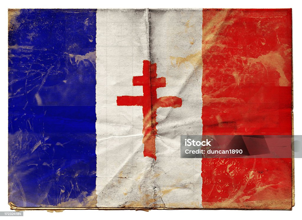 Bandera francesa (XXL) de - Foto de stock de Segunda Guerra Mundial libre de derechos