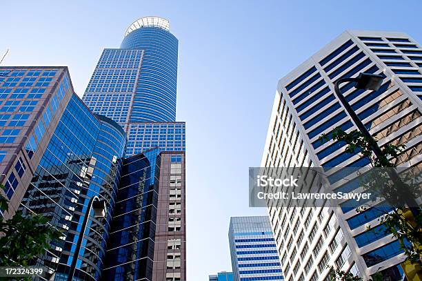 Distrito De Negocios De La Ciudad De Minneapolis Foto de stock y más banco de imágenes de Minnesota - Minnesota, Minneápolis, Negocio