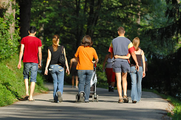 istock Friends walking in nature 172324445
