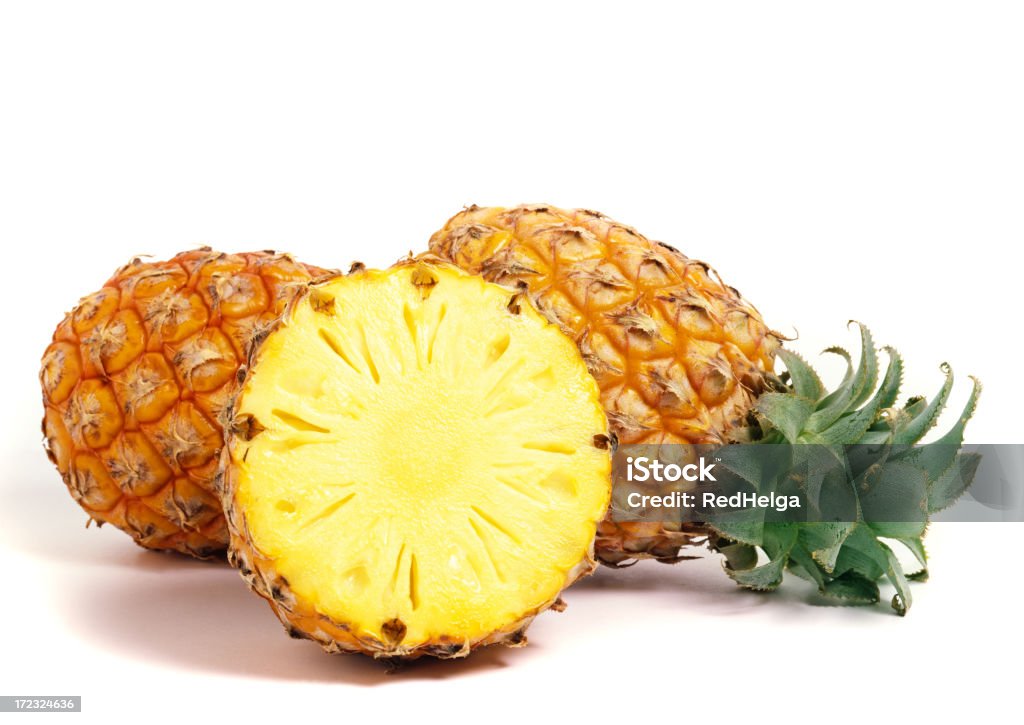 Piña trio - Foto de stock de Agricultura libre de derechos