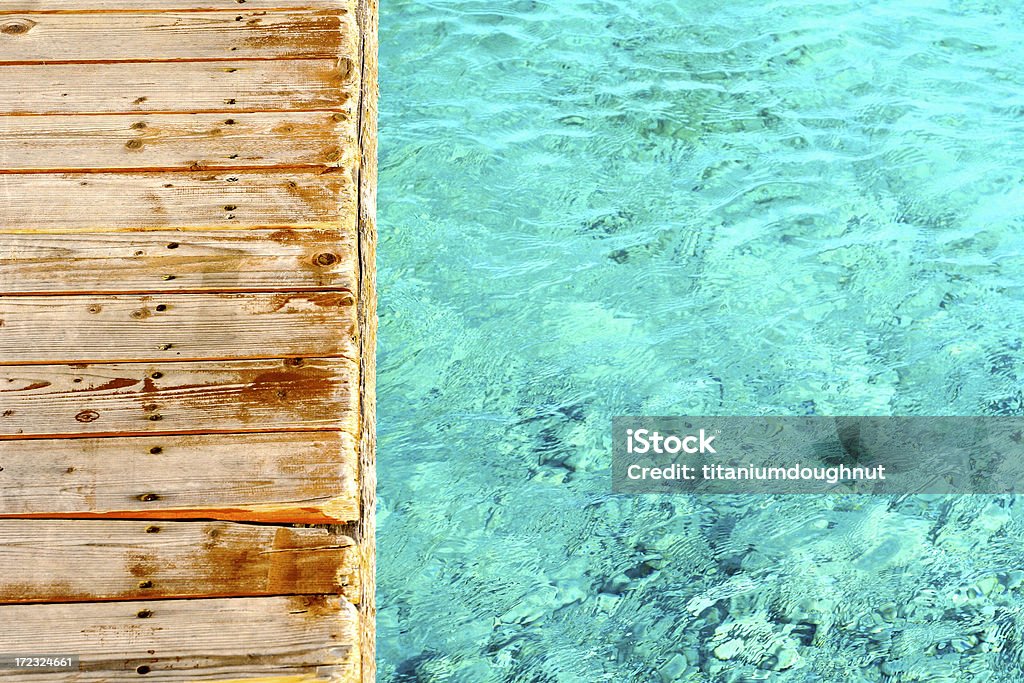 Dock tropicale - Foto stock royalty-free di Legno