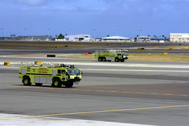 Honolulu Emergency Airport Response stock photo