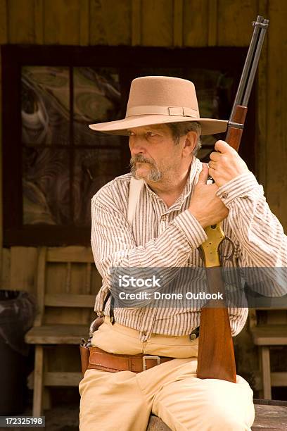 Cowboy Bob - Fotografie stock e altre immagini di Adulto - Adulto, Baffo - Peluria del viso, Cappello da cowboy