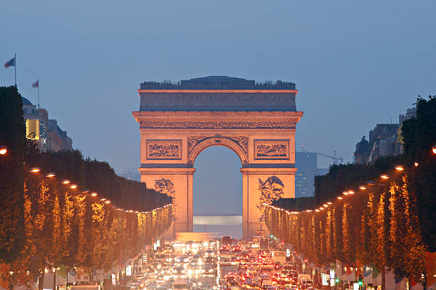istock View to Arc de Triomphe over traffic on Champs Elysee, Paris 172325240