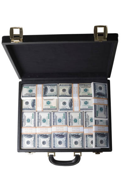 istock Suitcase full of US money 172325308
