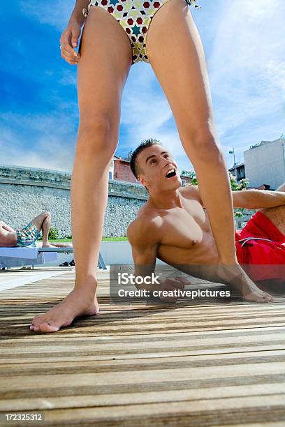 Seize The Moment Stock Photo - Download Image Now - Adult, Bikini, Blue