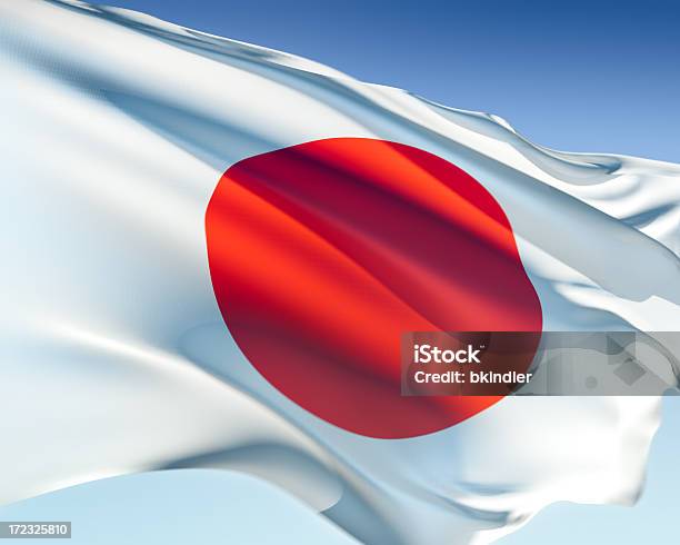 Foto de Bandeira Do Japão e mais fotos de stock de Bandeira - Bandeira, Japão, Bandeira Japonesa