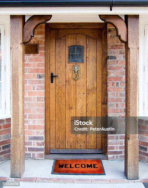 Welcome Stock Photo - Download Image Now - Front Door, Door, Doormat