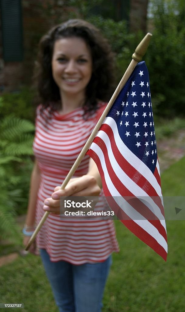 Giovane patriota americano - Foto stock royalty-free di 4 Luglio