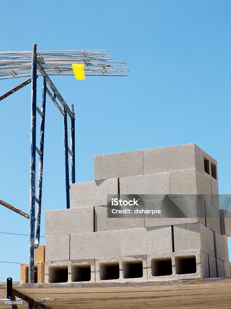 Béton rues avec Rebar - Photo de Empilé libre de droits