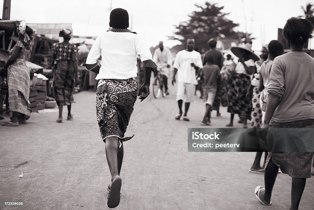 Scène de marché africain - Photo de Afrique de l'Ouest libre de droits
