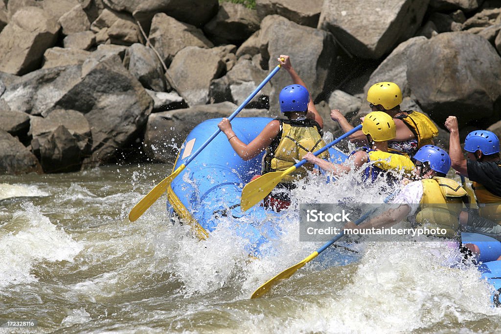 Whitewater Raiders - Photo de Gorges de New River libre de droits