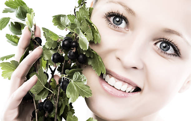 istock Picture of black-currant, lips over white 172328121