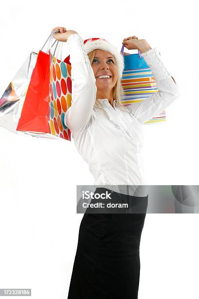 Natale Felice Donna - Fotografie stock e altre immagini di Adulto - Adulto, Affari, Allegro