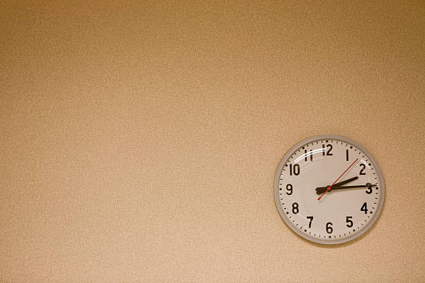 Clock on the Wall stock photo