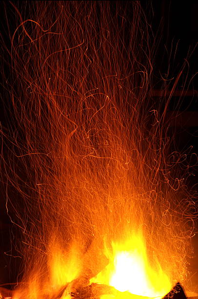 Embers stock photo