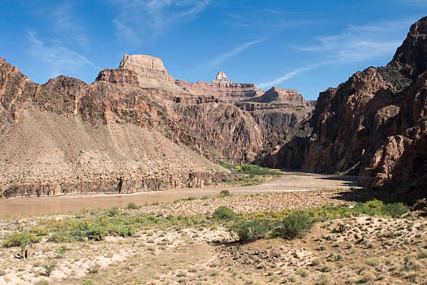 Colorado River in Grand Canyon stock photo