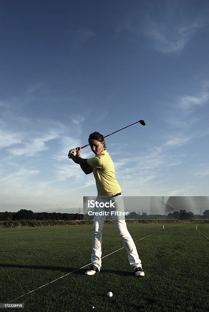 Хорошая swing - Стоковые фото Golf Swing роялти-фри