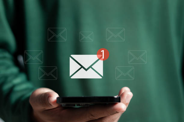 istock email marketing concept, email with notification alert, Direct selling project in customer list business for email. 1723291069